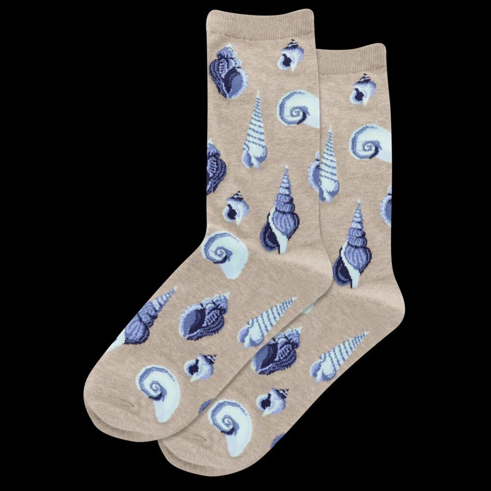 NWT Men's Hot Sox Sea Shell Crew Socks Size 10-13